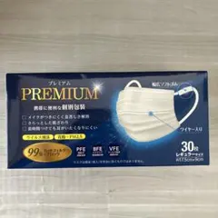 プレミアムマスク レギュラーサイズ 30枚入　個包装