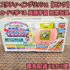 カードで学べる スタディーイングリッシュ 英語学習 玩具 教育 知育 ピンク1点
