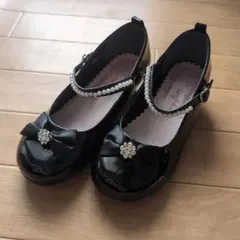 any fam 黒 フォーマルシューズ　２１センチ