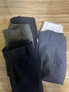 UNIQLO タックワイドパンツ 5色セット