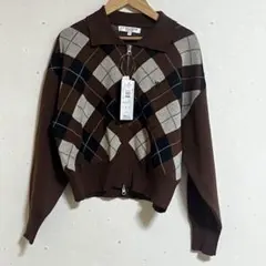 新品CPCM 【U.S. POLO ASSN.】襟付きジップカーディガン