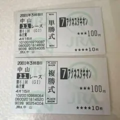 2026年最新】馬券 アグネスタキオンの人気アイテム - メルカリ