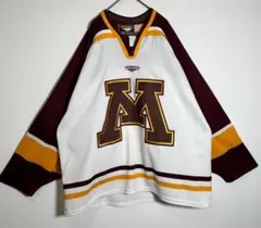 MISSION ミネソタ大学　カレッジ刺繍ロゴ　ホッケーシャツ　ユニホーム