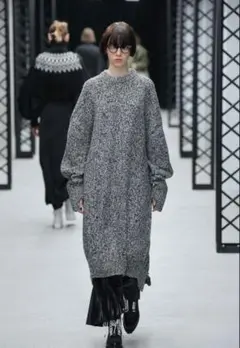 HYKE 20aw メランジ ニット ロングワンピース 1