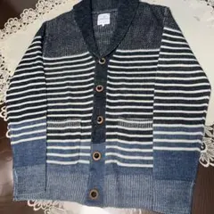 Mitsumine ストライプ春のカーディガン Lのサムネイル