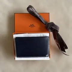 エルメス HERMES ヴェルティージュ ミニ コインケース カードケース 黒