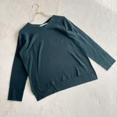 【huitieme nid】（F）ハイローヘム ニットセーター ゆったりめ 長袖