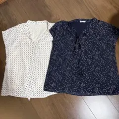 GLACIER 半袖ブラウス 2枚セット Lサイズ