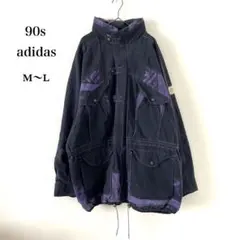 F0-088 90s adidas 幾何学カモ マウンテンジャケット 紫