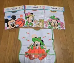 Disney　ディズニー　ビニール スタイ　前掛け　エプロン 3枚セット