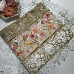 お買得インド刺繍リボン各1メートル合計3メートル