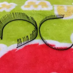 ブラック ヘアバンド 2個セット