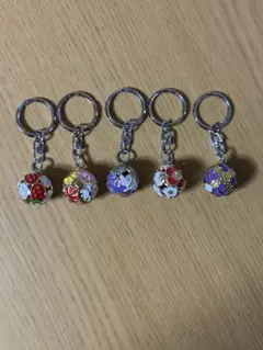 キーパーズ 花・果物 鈴キーホルダー 5点セット