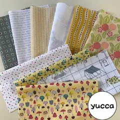 #38 カットクロス　バラエティセットH　きのことその仲間たち