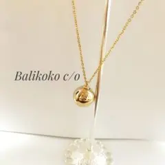 メタルボールネックレス14mm.12mm.10mm【ゴールド】