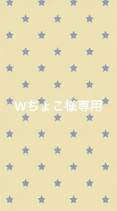 Wちょこ様専用ページ