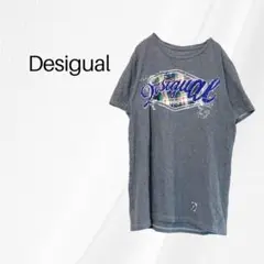 デシグアル　半袖 Tシャツ プリントTシャツ　グレー　FREE レディース