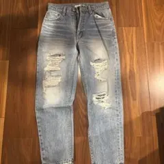 AZUL BY MOUSSY ダメージデニムパンツ　24