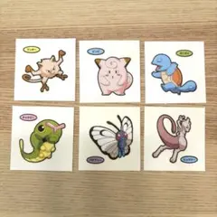 ポケモンパンシール　６枚セット