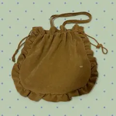 studio clip♡ フリルトート 巾着 ブラウンのサムネイル