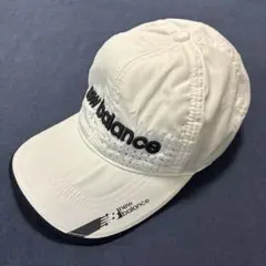 new balance 通気性キャップ ホワイト