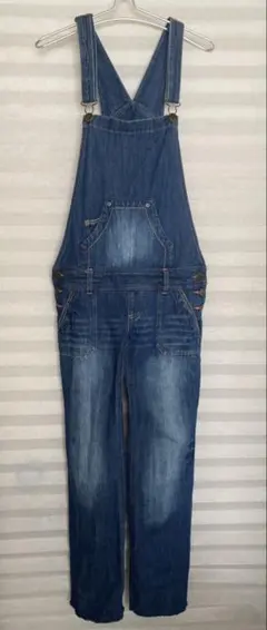 paopao デニムローライズオーバーオール