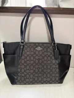 coach コーチ　トートバッグ　シグネチャー　ブラック