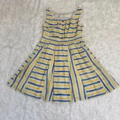 PEYTON PLACE ノースリーブワンピース XL ボーダー フレア 可愛い