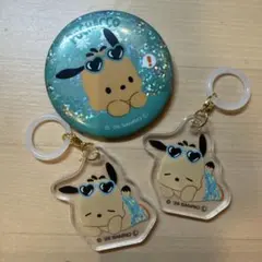 ポチャッコ アクリルキーホルダー 缶バッジ セット - メルカリ