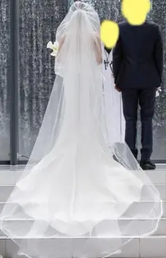 ウェディングベール コーム付き ロング