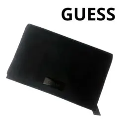 【美品】GUESS ゲス 長財布 ブラック ロゴプレート メンズ レディースのサムネイル
