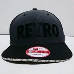 ＮＥＷＥＲＡ×ＲＥＴＲＯ ＳＮＥＡＫＴＩＰ IIIブラック刺繍キャップ新品フリー