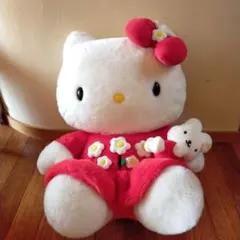 レトロ キティ 特大 ぬいぐるみ お座り高さ約54cm デイジー抱っこ