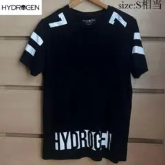 【複数割】ハイドロゲンHYDROGEN 半袖Tシャツ　黒　Sサイズ相当