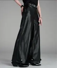s*m様 ADRER エクストラクオリティワイドフレアパンツ レザーパンツ
