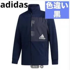 未使用adidasアディダスウインドトラックジャケットパーカー防風ブラック黒M