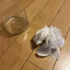 白　コサージュ