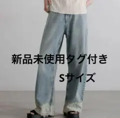 【新品未使用タグ付き】LOWRYS FARM レースデニム パンツ Sサイズのサムネイル