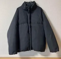 WOOL GABA IRREGULAR SLEEVE LOOSE PUFFER