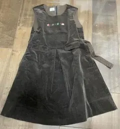 ファミリアのストレッチコーデュロイジャンパースカート