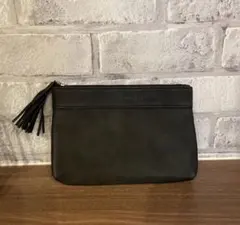 shuuemura ブラックポーチ フリンジ付きのサムネイル