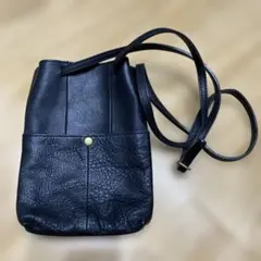 未使用perche レザーミニショルダーバッグ ブラックのサムネイル
