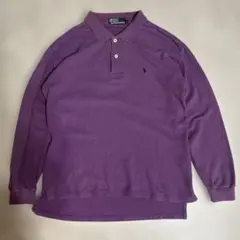 Polo by Ralph Lauren パープル 長袖ポロシャツ L
