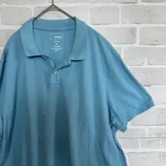 SONOMA ソノマ 半袖 ポロシャツ 無地 Flexwear ブルー XLのサムネイル