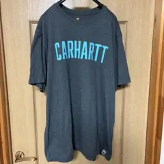 Carhartt ロゴプリント Tシャツ チャコールグレー　XLサイズ