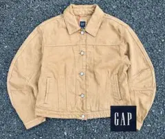 ジージャン 古着 90s GAP ギャップ L デニムジャケット 美品 ベージュ