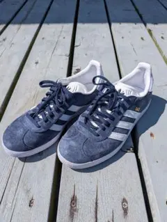 adidas GAZELLE ガゼル 23cm ネイビー スウェード美品