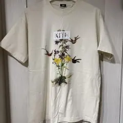 KITH 花とハチドリプリント Tシャツ S アイボリー色