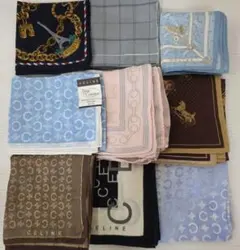 CELINE シルク ハンカチ コレクション まとめ売り　　9枚