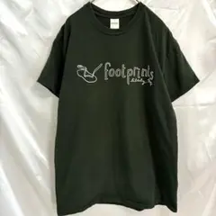 ギルダン 半袖 Tシャツ クルーネック ロゴ プリント M 深緑 綿 街着